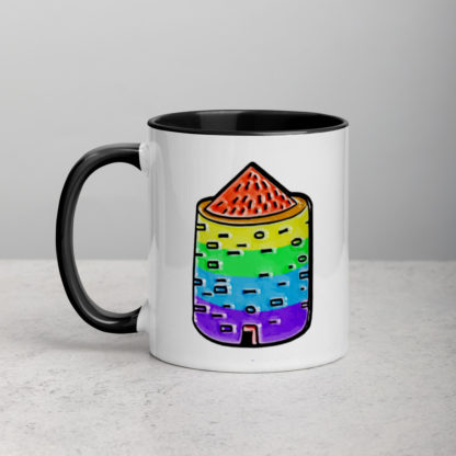Rainbow broch mug - Image 12