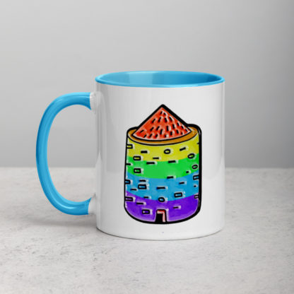 Rainbow broch mug - Image 6
