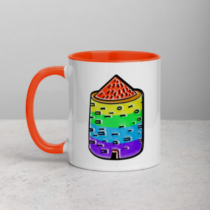 Rainbow broch mug - Image 8