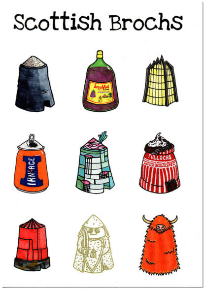 Scottish Brochs ··· postcard