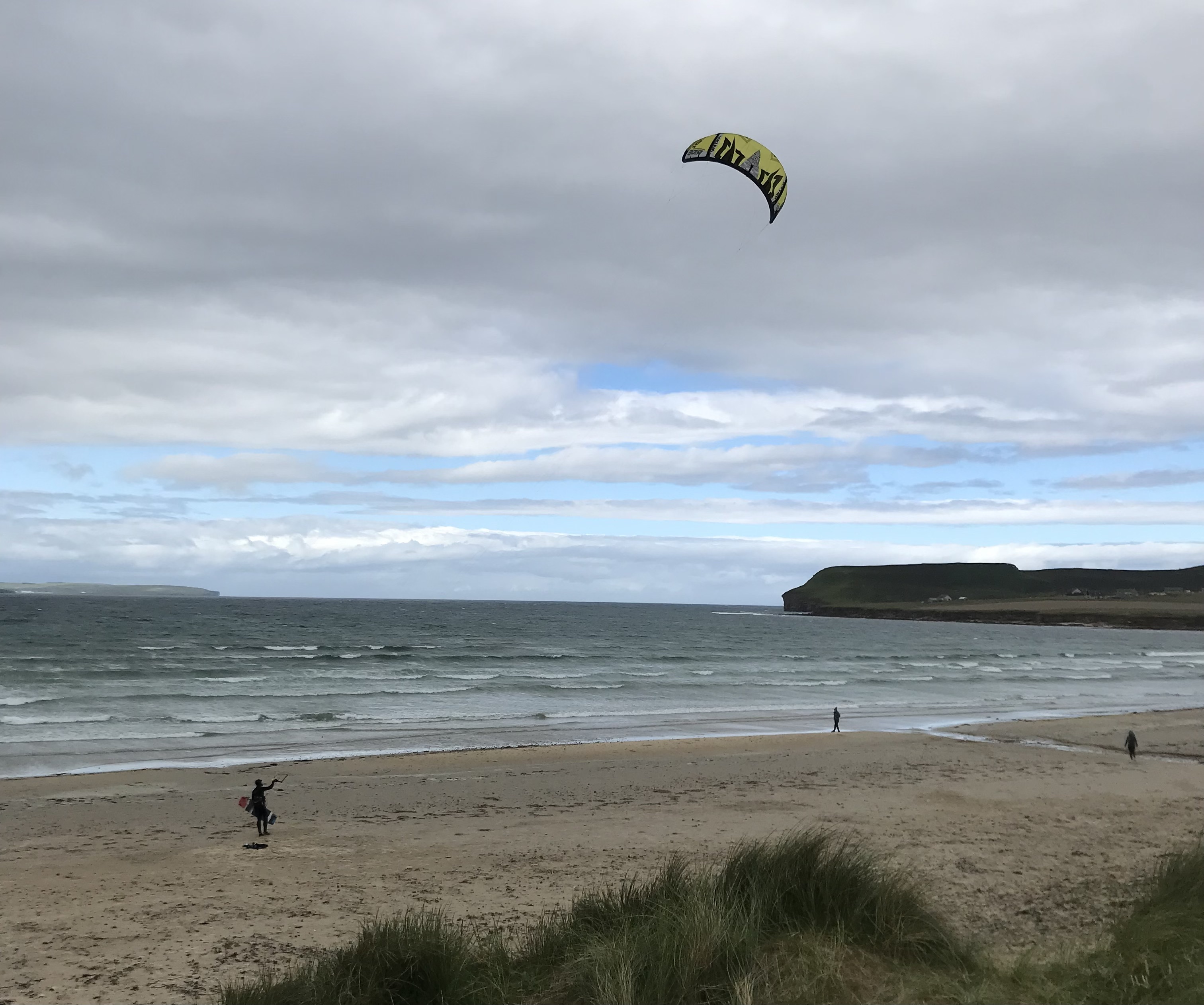 Kite surfer Dunnet Sands