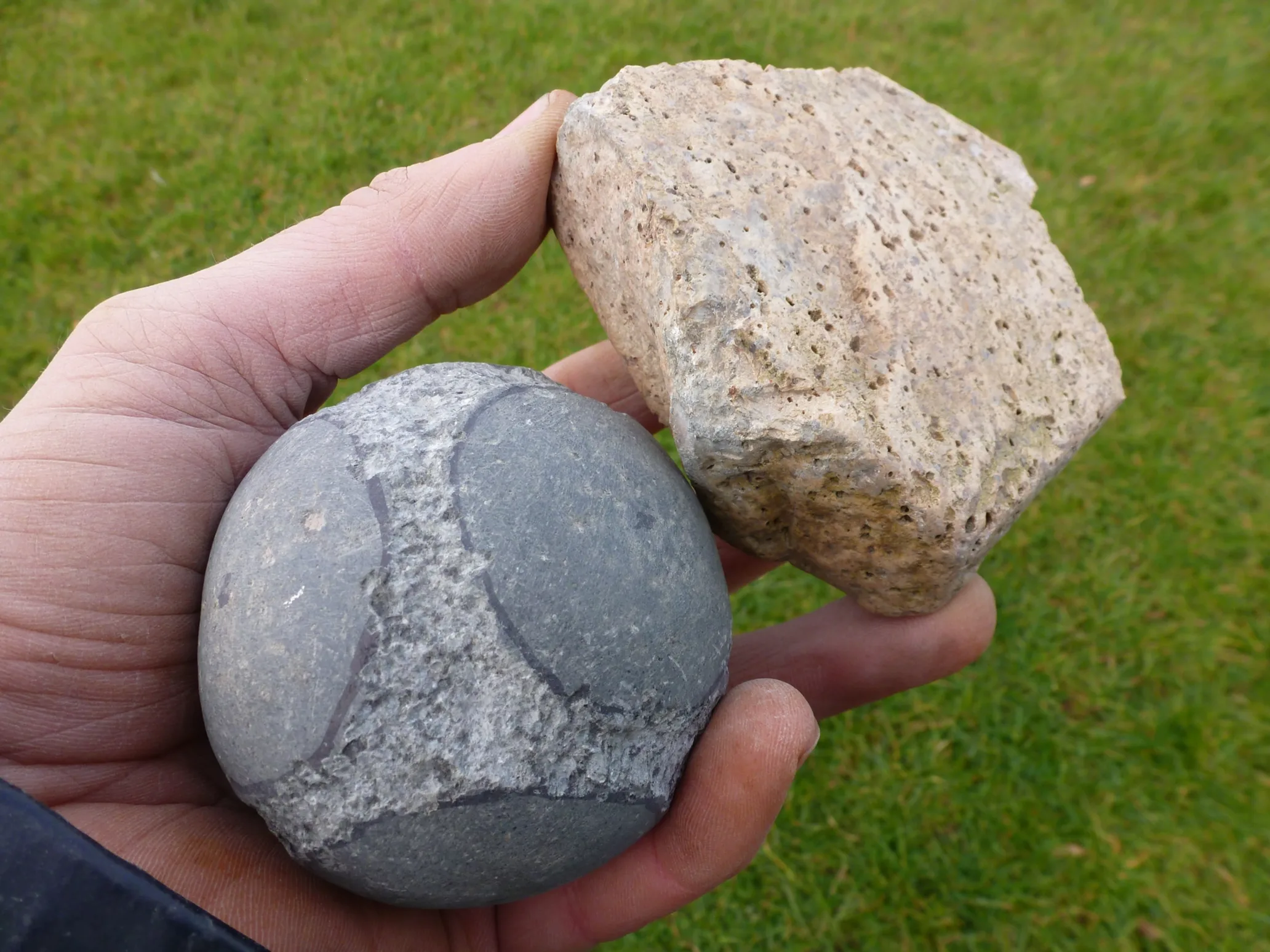 Ornamental carved stone balls 3