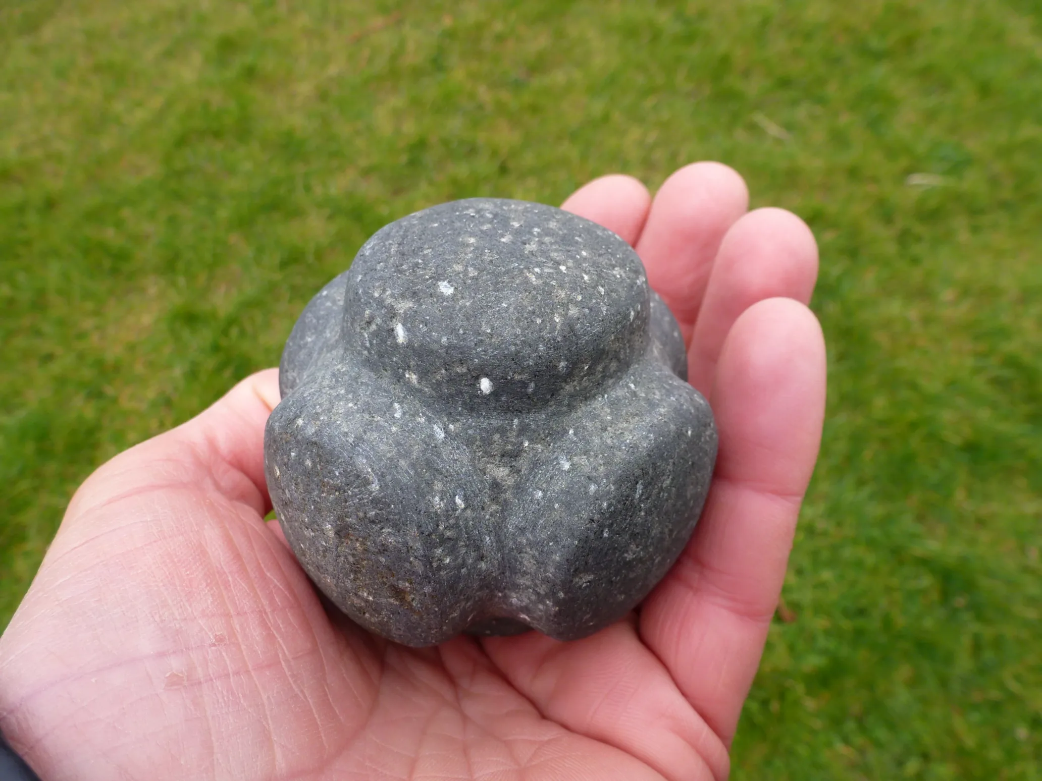 Ornamental carved stone balls 5